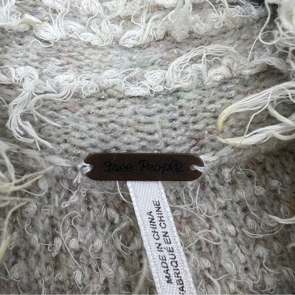 Free People Cream and Tan Teddy Jacket Cardigan - Picture 5 of 9